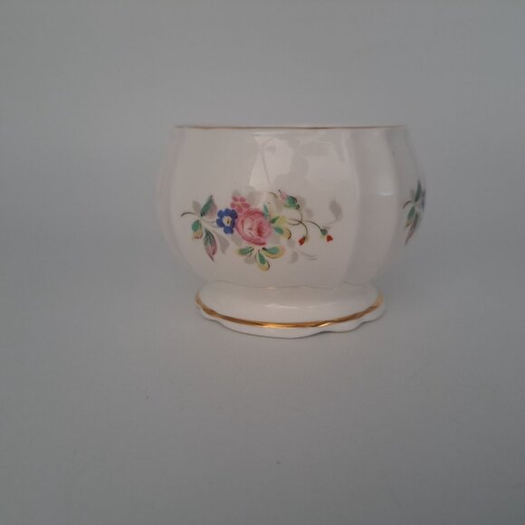 Vintage Royal Stafford Bone China Floral Sugar Bowl - Picture 7 of 8
